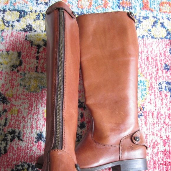 Frye Melissa Button Back Tall Leather Boot - Picture 2 of 6
